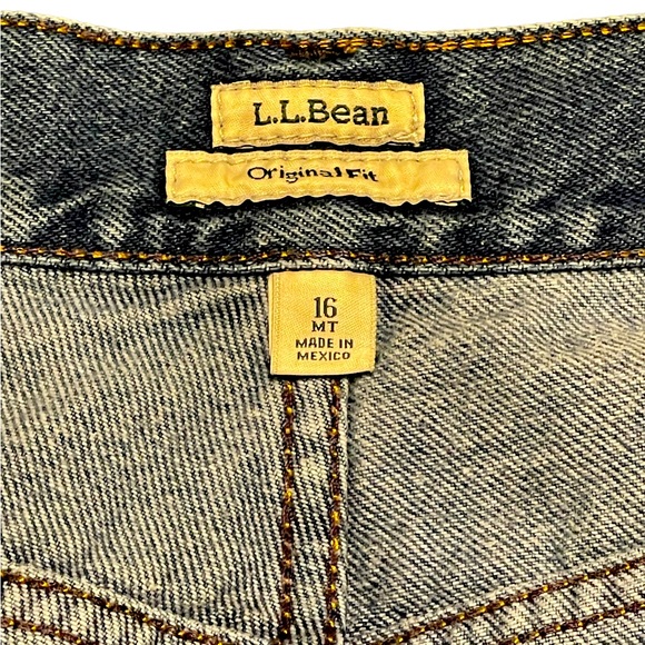Women’s L.L. Bean Blue Denim Jeans 16 MT EUC - Picture 2 of 12
